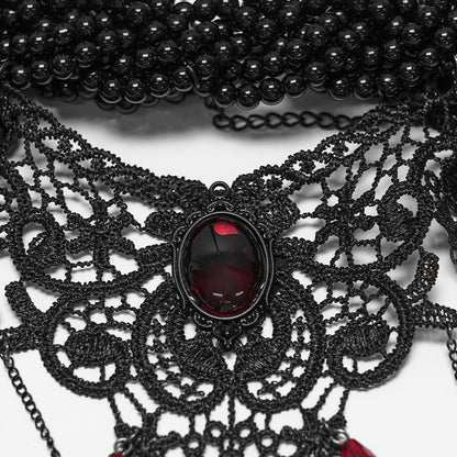 Punk Rave Carmilla Glamorous Goth Lace Choker