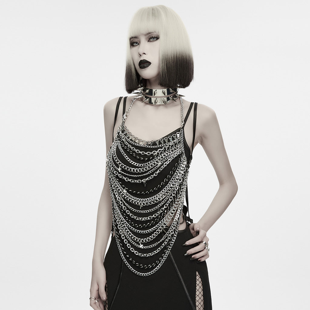Punk Rave Valeraine Spike Metal Body Chain