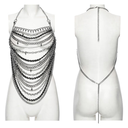 Punk Rave Valeraine Spike Metal Body Chain