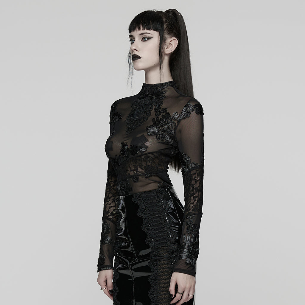 Punk Rave Goth Lace Undershirt