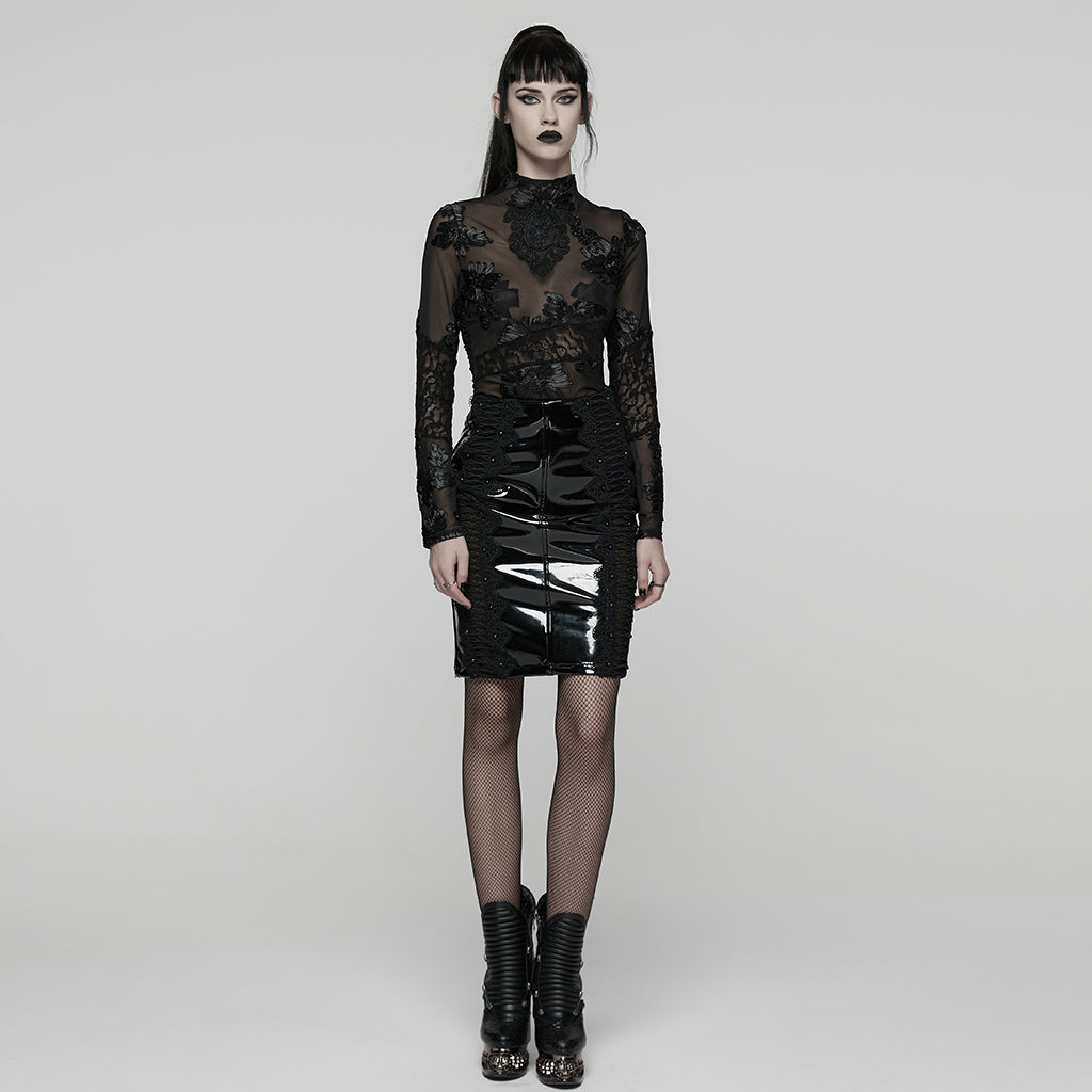 Punk Rave Goth Lace Undershirt