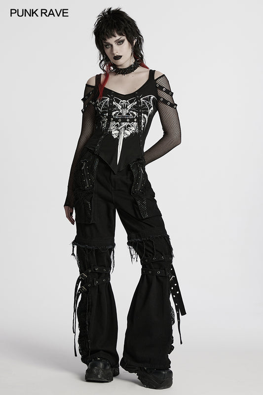 Punk Rave Vonda Printed T-Shirt - Kate's Clothing