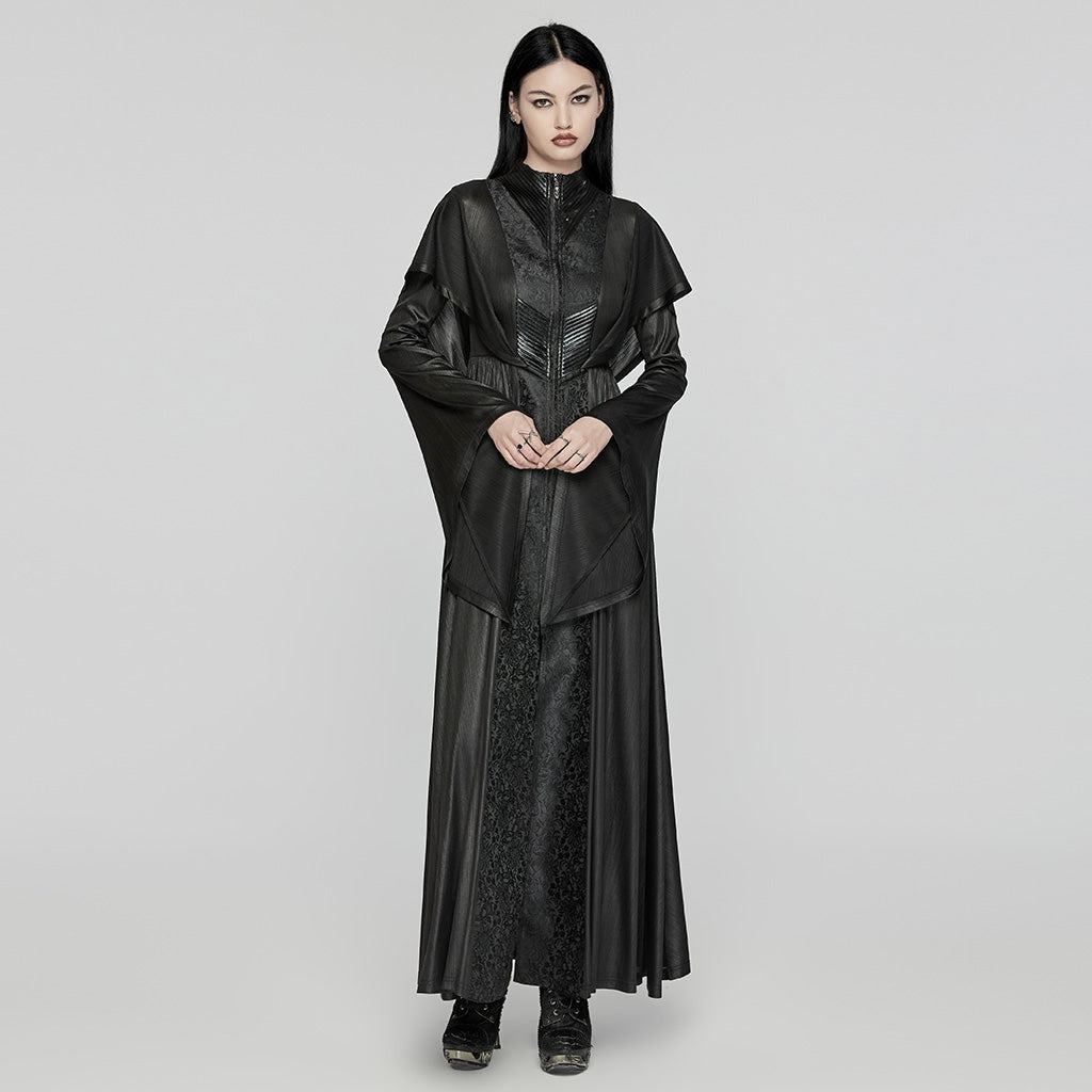 Punk Rave Benilde Gothic Witchy Hooded Full Length Jacket - Kate's Clothing
