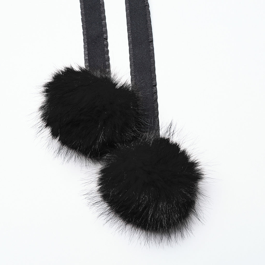 Punk Rave Izya Faux Fur Cloak in Black - Kate's Clothing