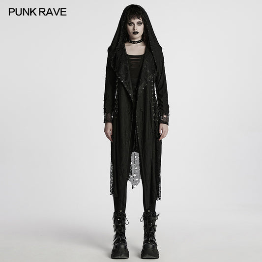 Punk Rave Bexley Decadent Asymmetric Knitted Coat