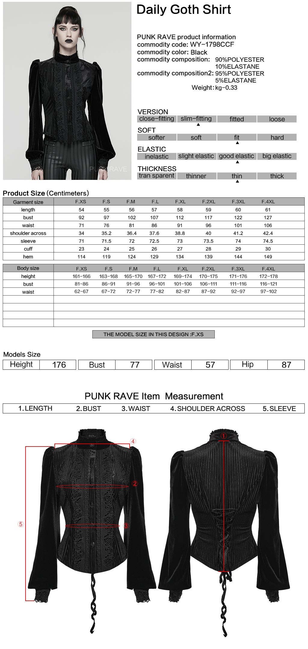 Punk Rave Daily Goth Shirt