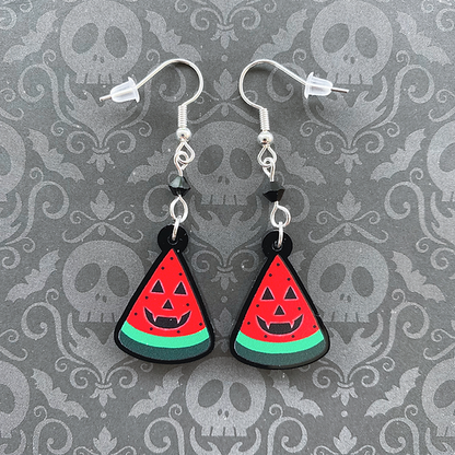 Simply Gothic Watermelon Slice Earrings - Kate's Clothing