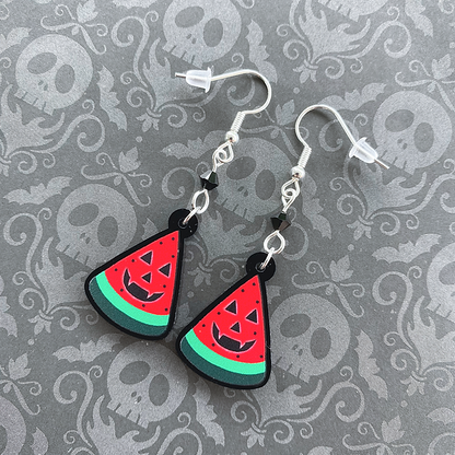Simply Gothic Watermelon Slice Earrings - Kate's Clothing
