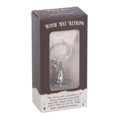 Gothic Gifts Witch Hat Keyring - Kate's Clothing