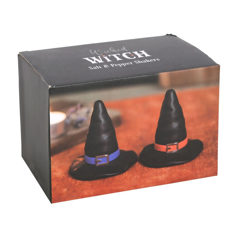 Gothic Gifts Witch Hat Salt And Pepper Shakers - Kate's Clothing