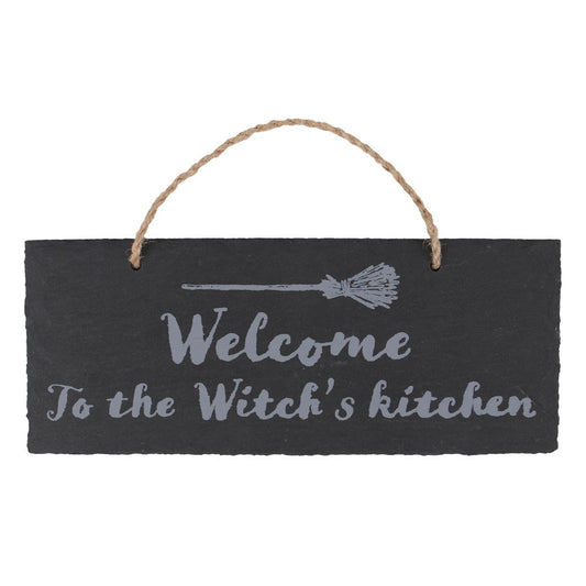 Gothic Gifts Witch's Kitchen Slate Hanging Sign - Kate's Clothing