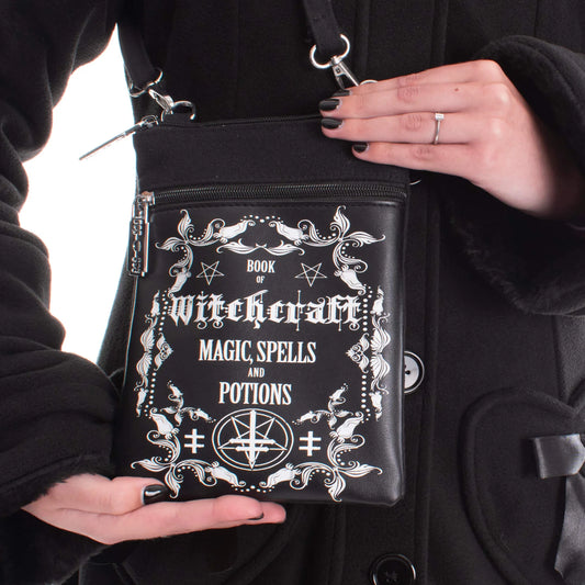 Heartless Witchcraft Shoulder Bag with Razor Blade Zip Pulls - Kate's Clothing