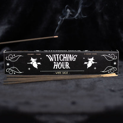 Gothic Gifts Witching Hour Pack of 15 White Sage Incense Sticks - Kate's Clothing
