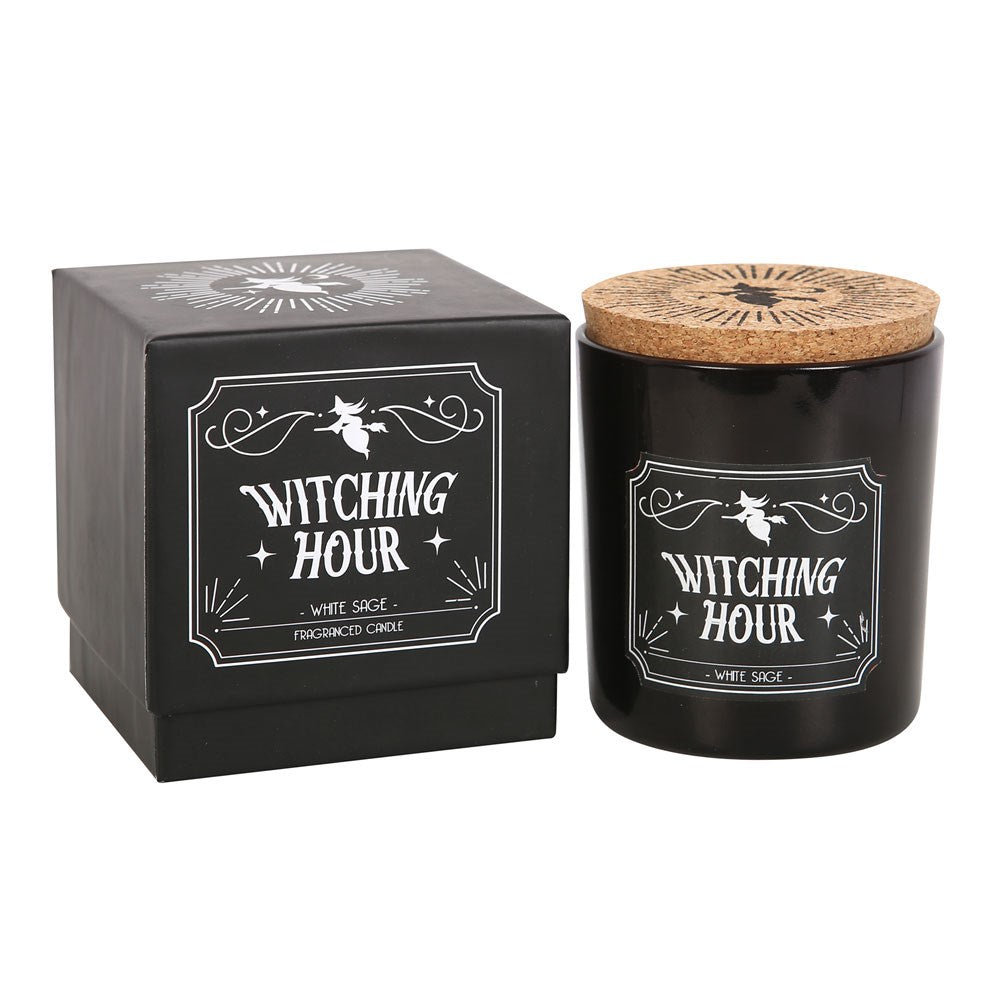 Gothic Gifts Witching Hour White Sage Candle - Kate's Clothing