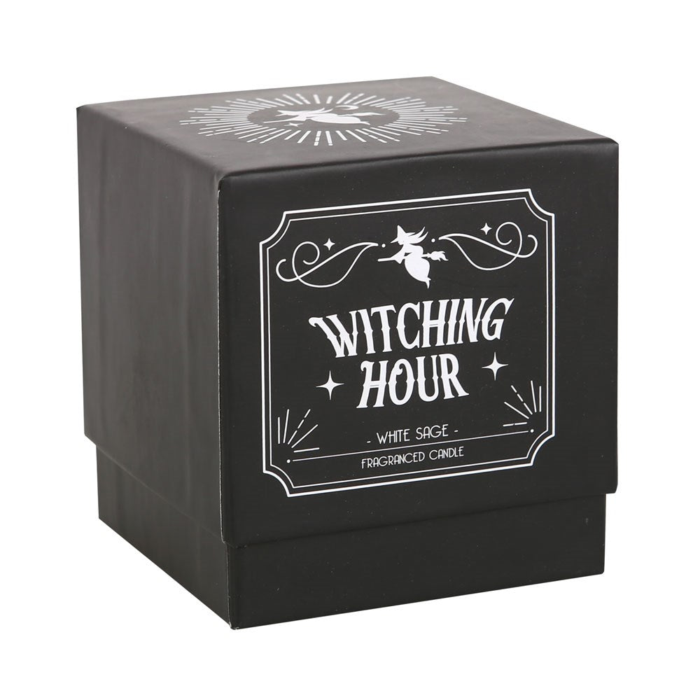 Gothic Gifts Witching Hour White Sage Candle - Kate's Clothing