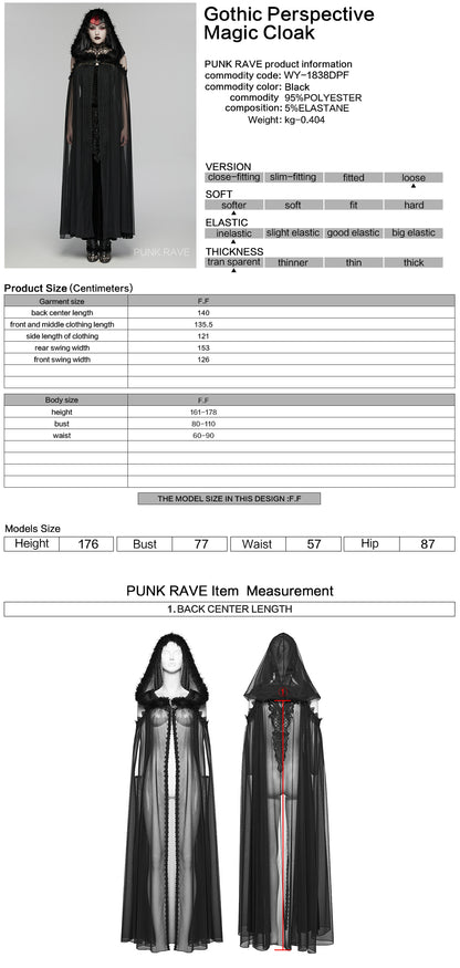 Punk Rave Morrigan Magic Cloak