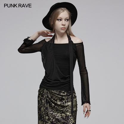 Punk Rave Yesenai Long Sleeve Top - Kate's Clothing
