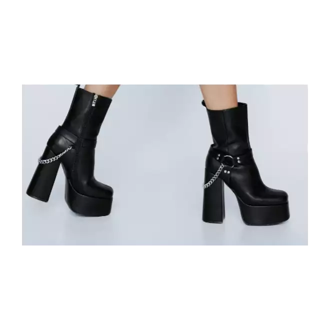 Gothic Attitude Zhuri Platform Heeled Boots - Kate's Clothing