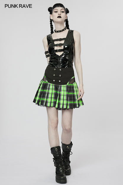 Punk Rave Zidrae Skirt - Kate's Clothing