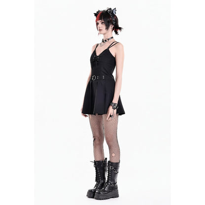 Dark in Love Crypt Rebel Pleated Dress