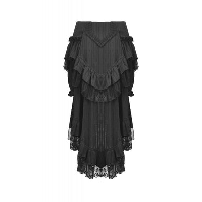 Dark in Love Cordelia Gothic High-Low Layered Skirt