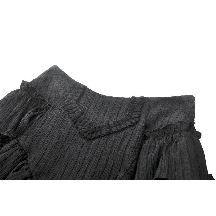 Dark in Love Cordelia Gothic High-Low Layered Skirt