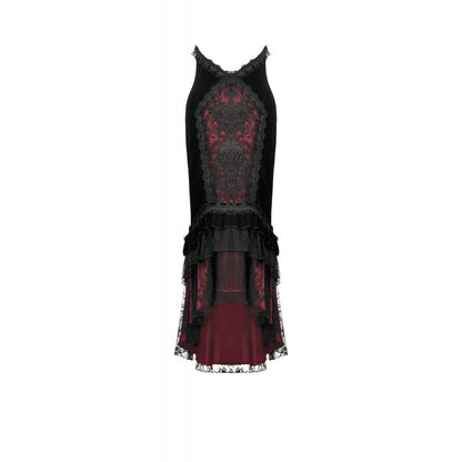Dark in Love Gothic Elegant Velvet Mermaid Skirt