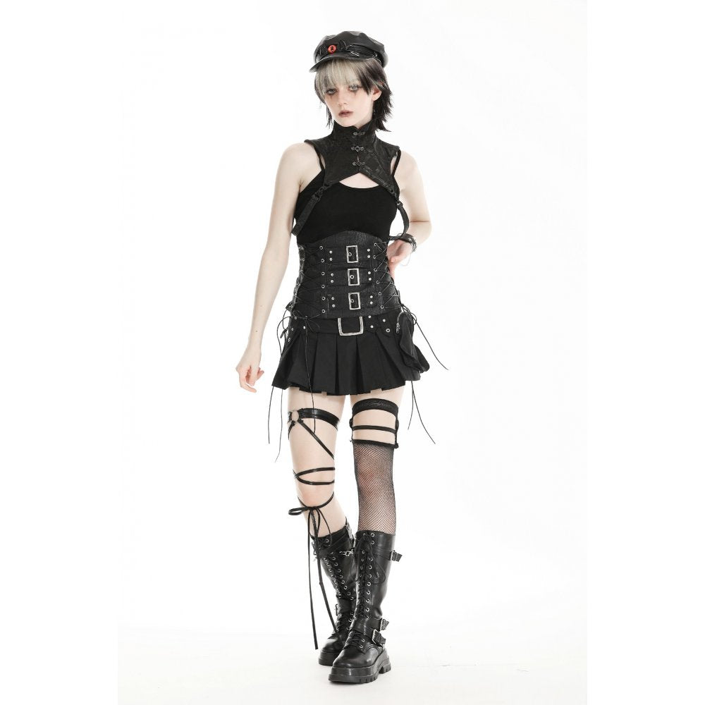 Dark in Love Amalia Snake Skin Effect Collar - Kate's Clothing