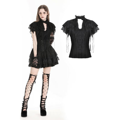 Dark in Love Isadora Gothic Blouse - Kate's Clothing