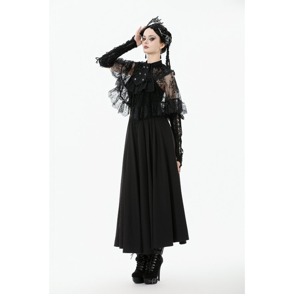 Dark in Love Bellatrix Lace Ruffle Capelet