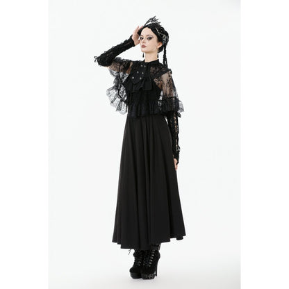Dark in Love Bellatrix Lace Ruffle Capelet