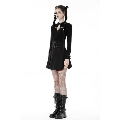 Dark In Love Eriphyle Hight Waisted Mini Skirt - Kate's Clothing