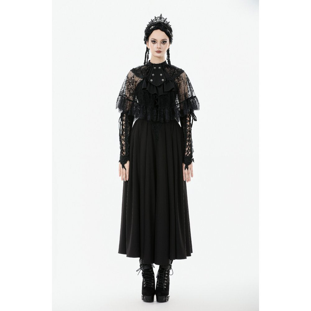 Dark in Love Bellatrix Lace Ruffle Capelet
