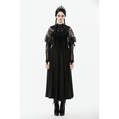 Dark in Love Bellatrix Lace Ruffle Capelet
