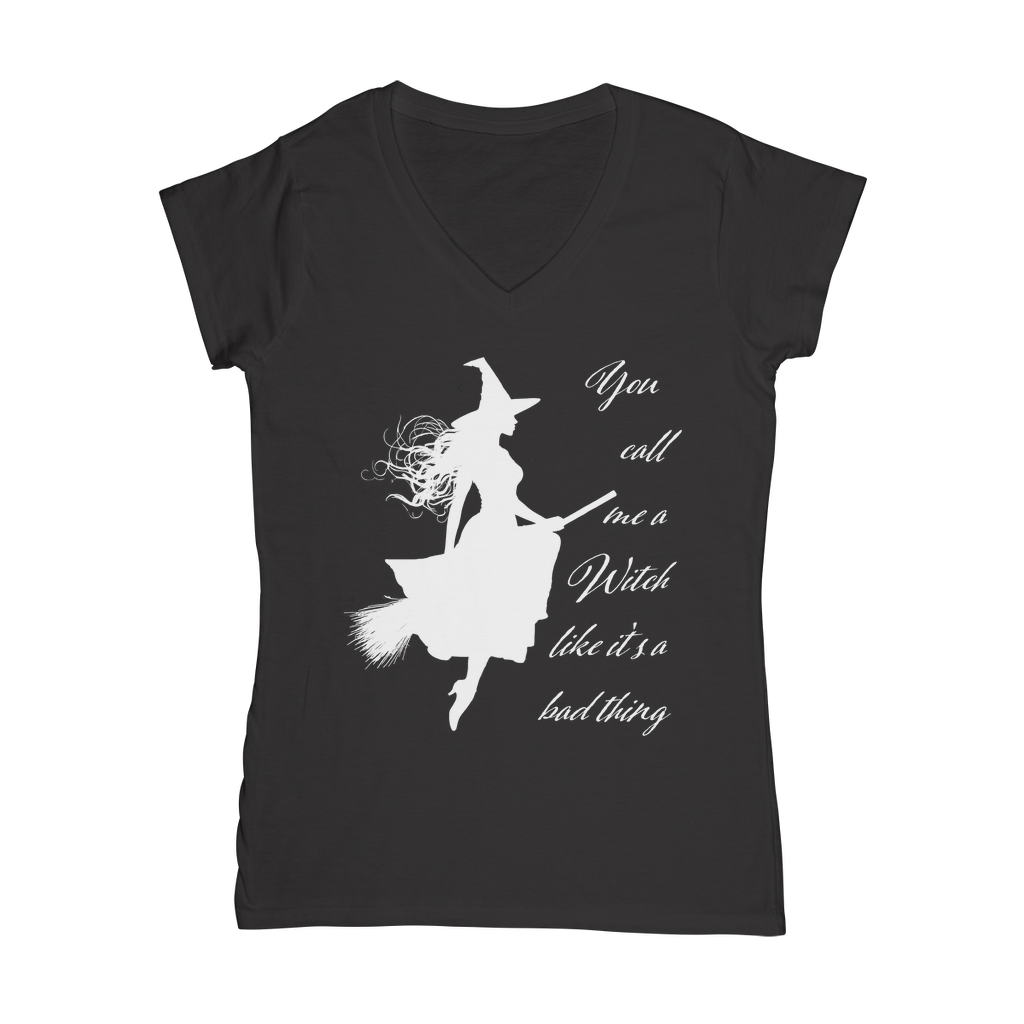 Call Me a Witch V-Neck T-Shirt - Kate's Clothing