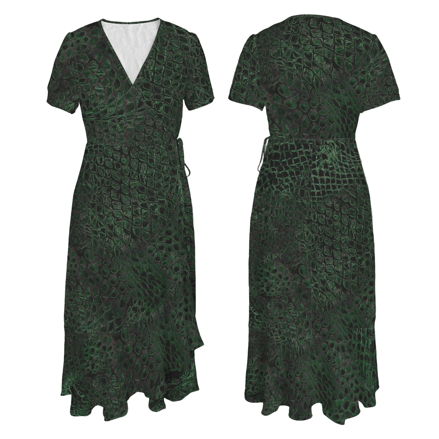 ANTIBrand Shedding Skin Dragon Skin Wrap Dress