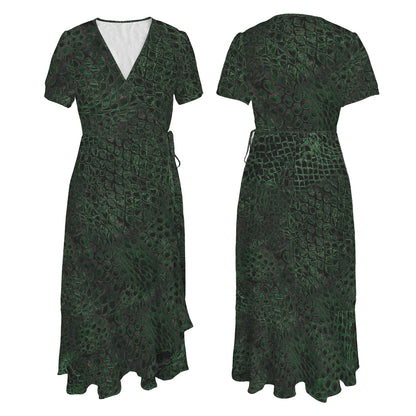 ANTIBrand Misfits Rack - Dragon Skin Wrap Dress - 2XL (UK 18)
