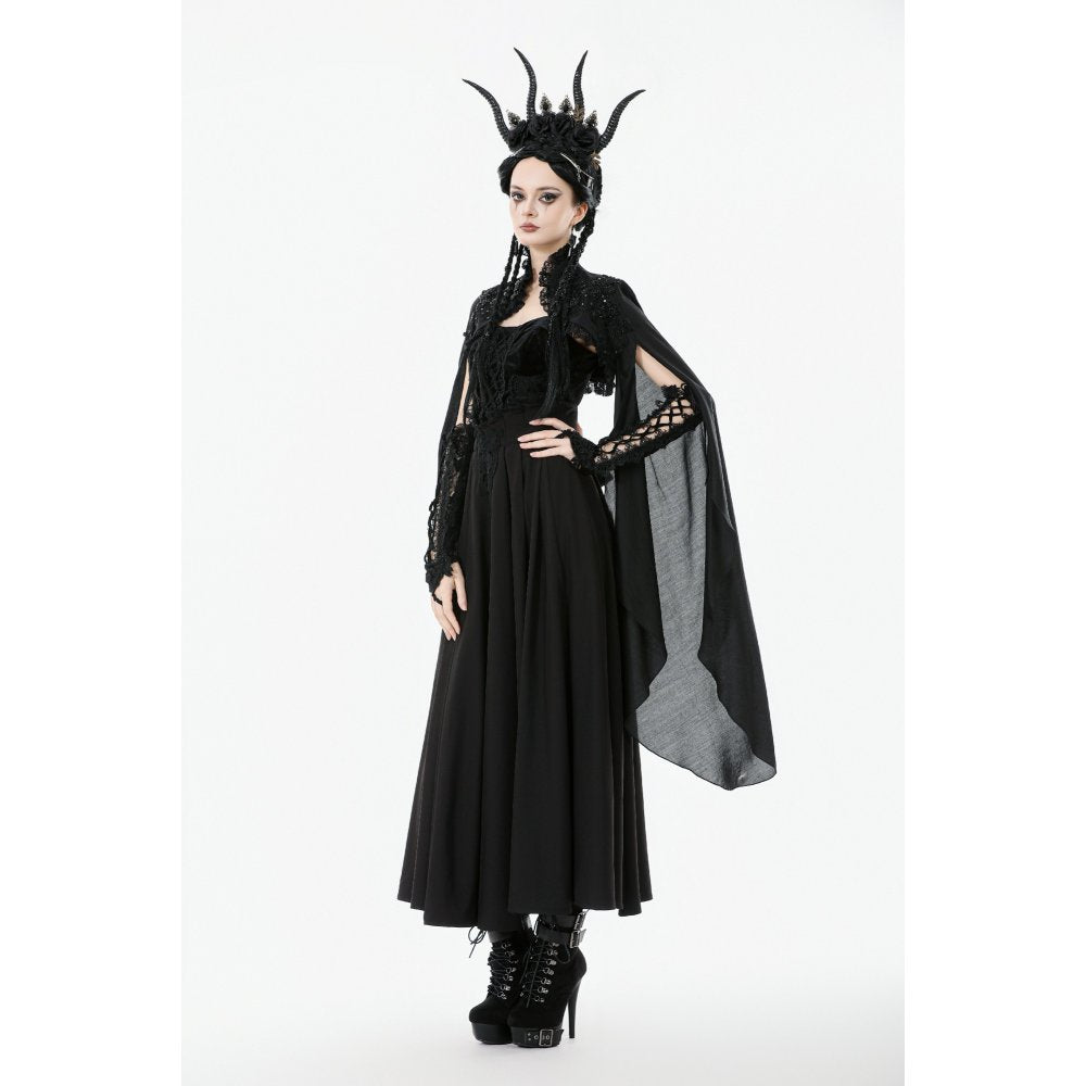 Elegant gothic shrug styled for formal occasions