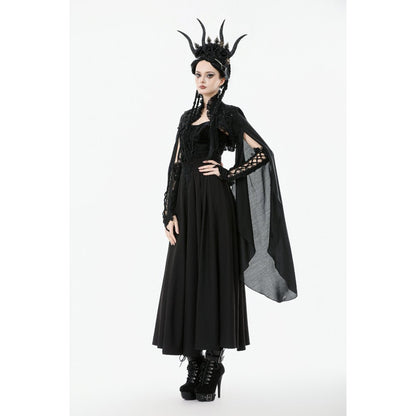 Elegant gothic shrug styled for formal occasions
