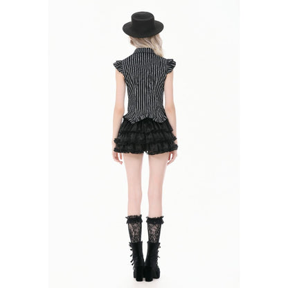 Dark in Love Crow Emblem Swallowtail Blouse