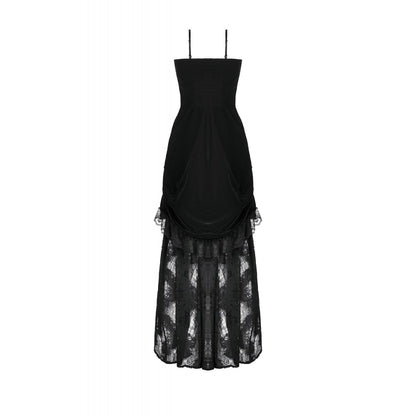 Dark in Love Vampiress Royal Velvet and Lace Maxi Dress