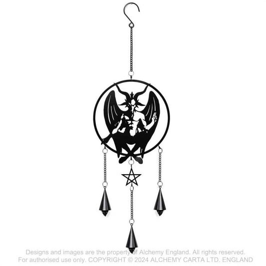 Alchemy Gothic Personal Baphomet hanging decoration black metal occult wind chime