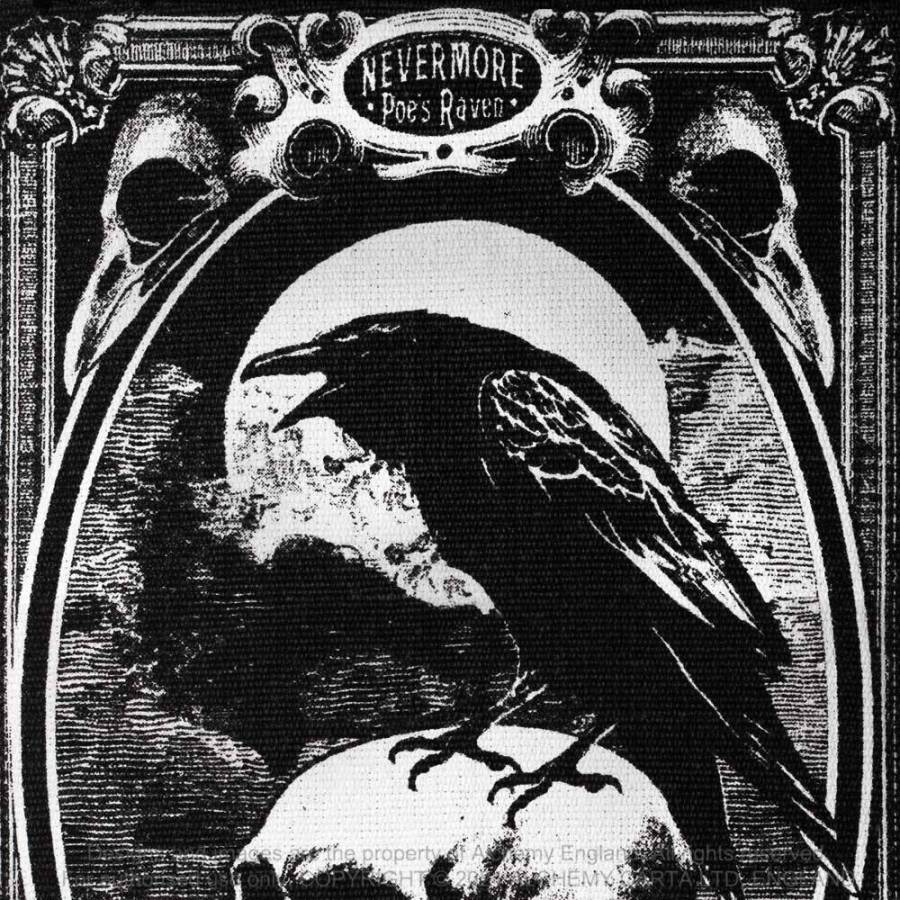 Alchemy Gothic Poe's Raven rug black raven artwork Edgar Allan Poe Nevermore inspired design