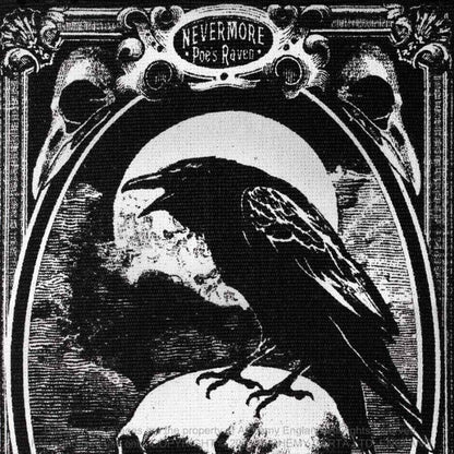 Alchemy Gothic Poe's Raven rug black raven artwork Edgar Allan Poe Nevermore inspired design