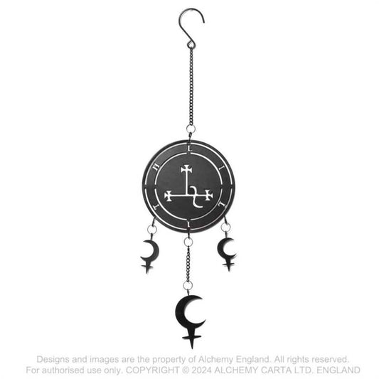 Alchemy Gothic Seal of Lilith hanging decoration gothic sigil moon wind chime wall decor