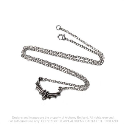 Alchemy Gothic The Attic bat pendant necklace chain and clasp detail gothic jewellery