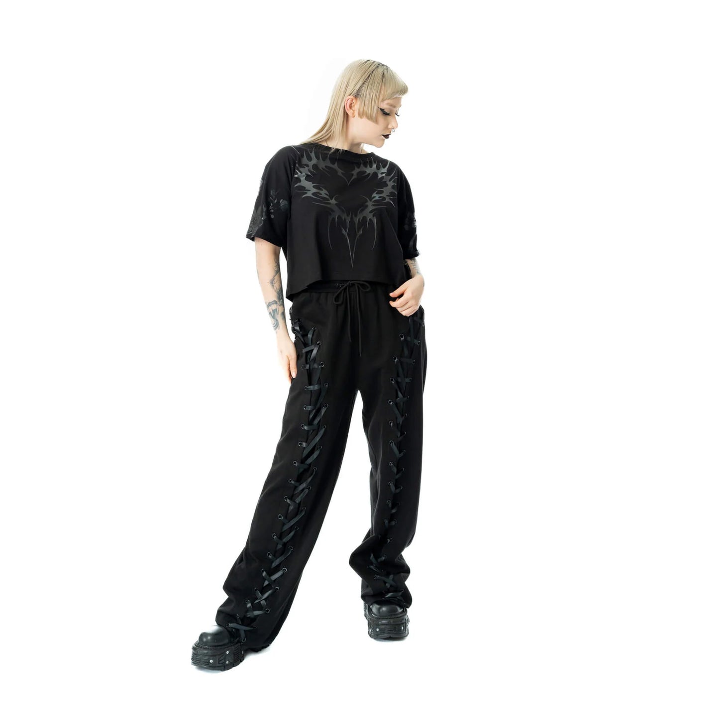 Chemical Black Alouette Joggers - Alternative Trousers