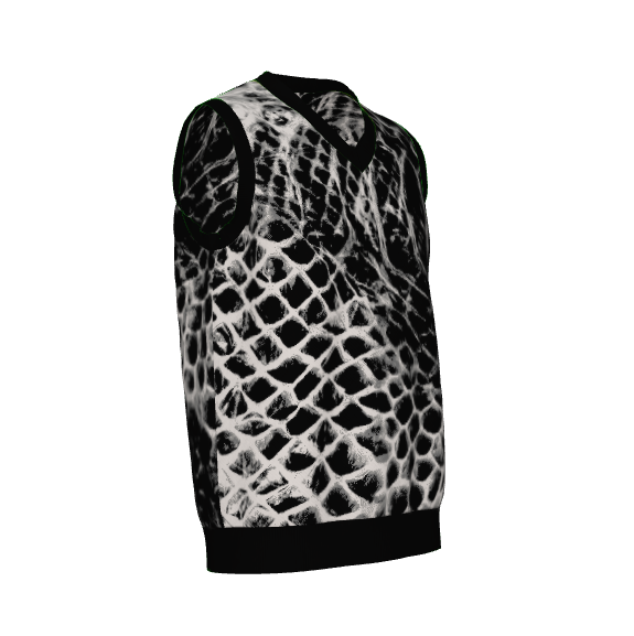 Alternative snake skin knit vest from the Shedding Skin collection