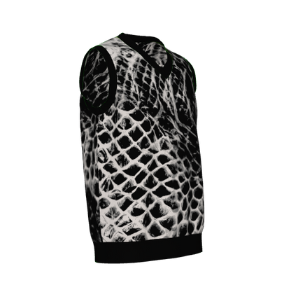Alternative snake skin knit vest from the Shedding Skin collection
