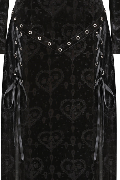 long gothic velvet dress by Banned